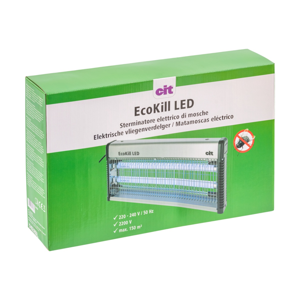 Elektromos légycsapda LED fénycsövekkel, EcoKill LED 2.0